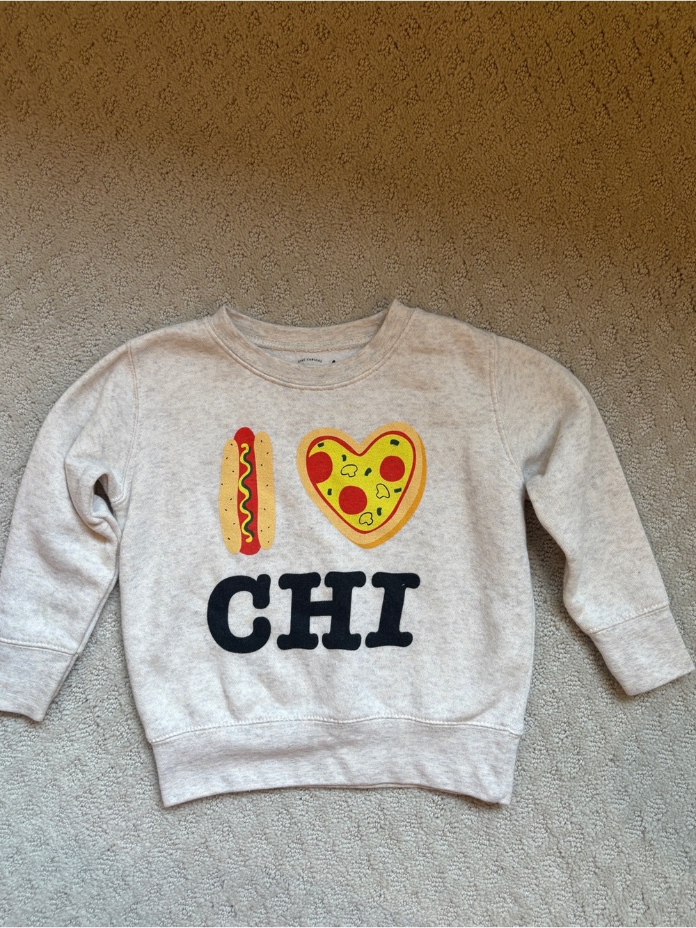 Mini Wonder Kids 'I ♥ CHI' Graphic Pullover Sweatshirt